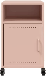 vidaXL Κομοδίνα 2 τεμ. Ροζ 36x39x59 εκ. από Χάλυβα