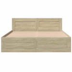 vidaXL Πλαίσιο Κρεβατιού με Κεφαλάρι Sonoma Δρυς 160x200εκ. Επεξ. Ξύλο