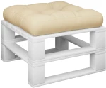 vidaXL Μαξιλάρι Παλέτας Μπεζ 60 x 60 x 12 εκ. Υφασμάτινο