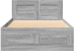 vidaXL Πλαίσιο Κρεβατιού με Κεφαλάρι Γκρι Sonoma 90x200 εκ. Επεξ. Ξύλο