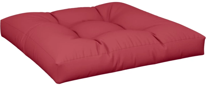 vidaXL Μαξιλάρι Παλέτας Μπορντό 80x80x12 εκ. Υφασμάτινο