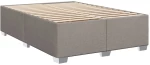 vidaXL Κρεβάτι Boxspring με Στρώμα Taupe 140x200 εκ. Υφασμάτινο