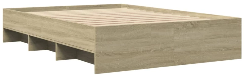 vidaXL Πλαίσιο Κρεβατιού Χωρ. Στρώμα Sonoma Δρυς 140x190εκ. Επ. Ξύλο