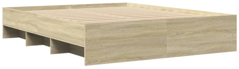 vidaXL Πλαίσιο Κρεβατιού Χωρ. Στρώμα Sonoma Δρυς 160x200 εκ. Επ. Ξύλο