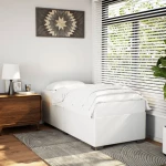 vidaXL Πλαίσιο Κρεβατιού Λευκό 90x200 εκ. από Συνθετικό Δέρμα