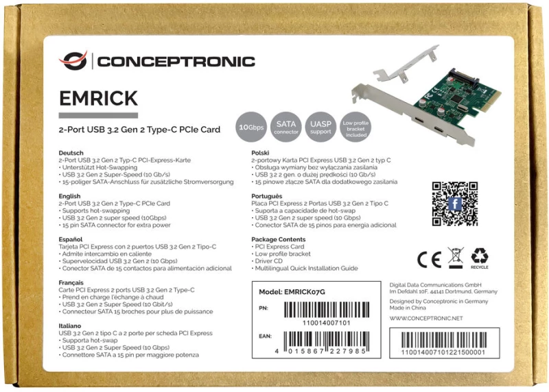 Κάρτα PCI Conceptronic EMRICK07G