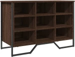 vidaXL Παπουτσοθήκη Καπνιστή Δρυς 90x38x61,5εκ. από Επεξεργασμένο Ξύλο