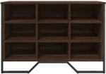 vidaXL Παπουτσοθήκη Καπνιστή Δρυς 90x38x61,5εκ. από Επεξεργασμένο Ξύλο