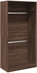 vidaXL Ντουλάπα Καφέ Δρυς 100x50x200 εκ. από Επεξεργασμένο Ξύλο