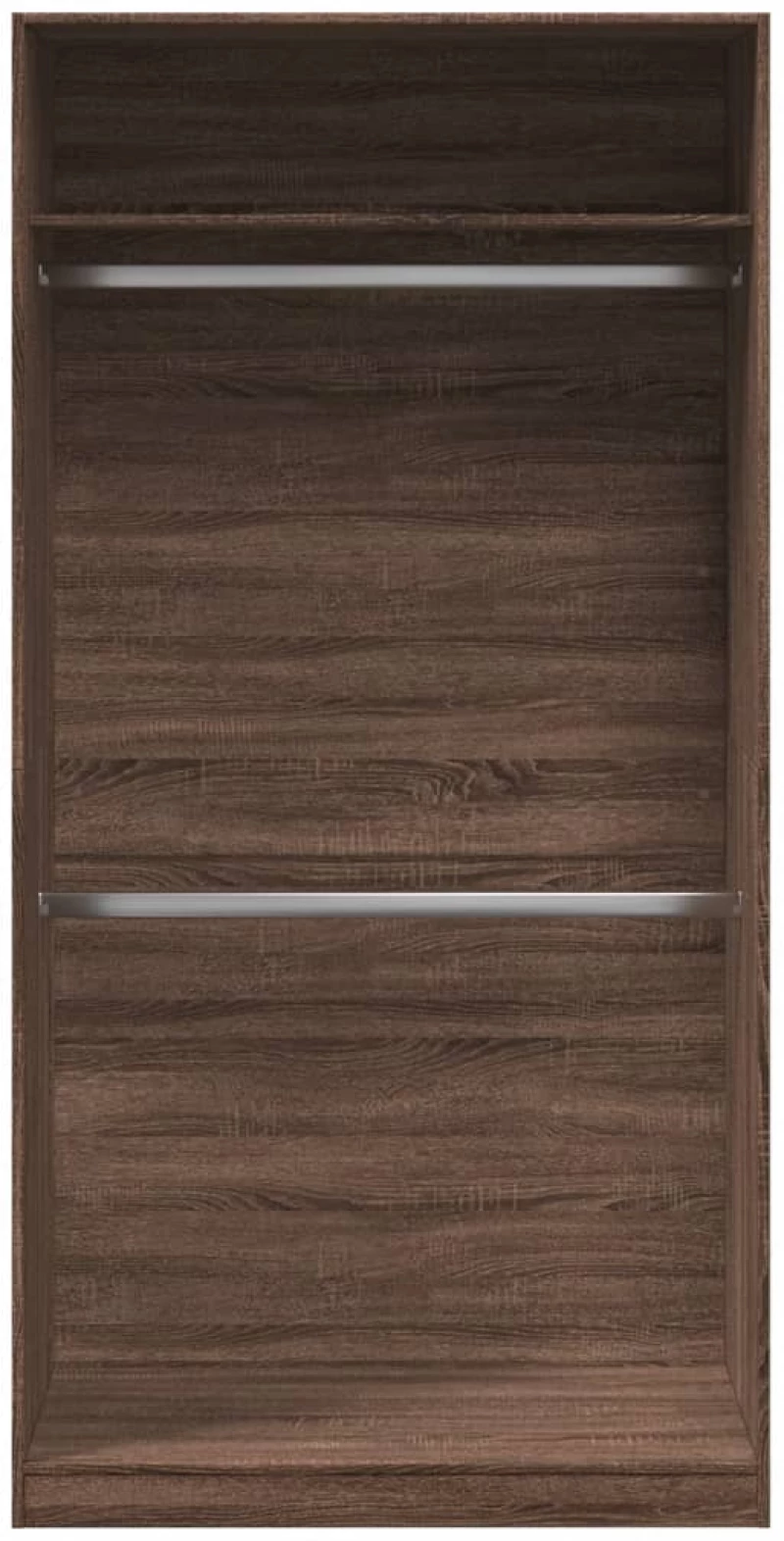 vidaXL Ντουλάπα Καφέ Δρυς 100x50x200 εκ. από Επεξεργασμένο Ξύλο