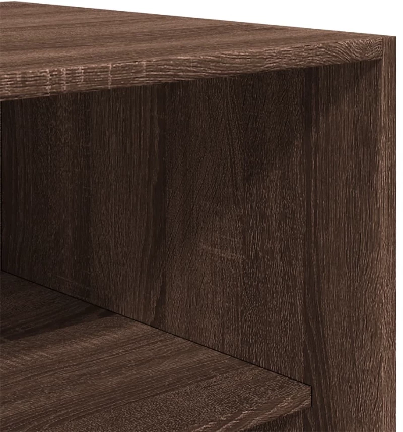 vidaXL Ντουλάπα Καφέ Δρυς 100x50x200 εκ. από Επεξεργασμένο Ξύλο
