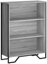vidaXL Βιβλιοθήκη Γκρι Sonoma 80x31x106 εκ. από Επεξεργ. Ξύλο