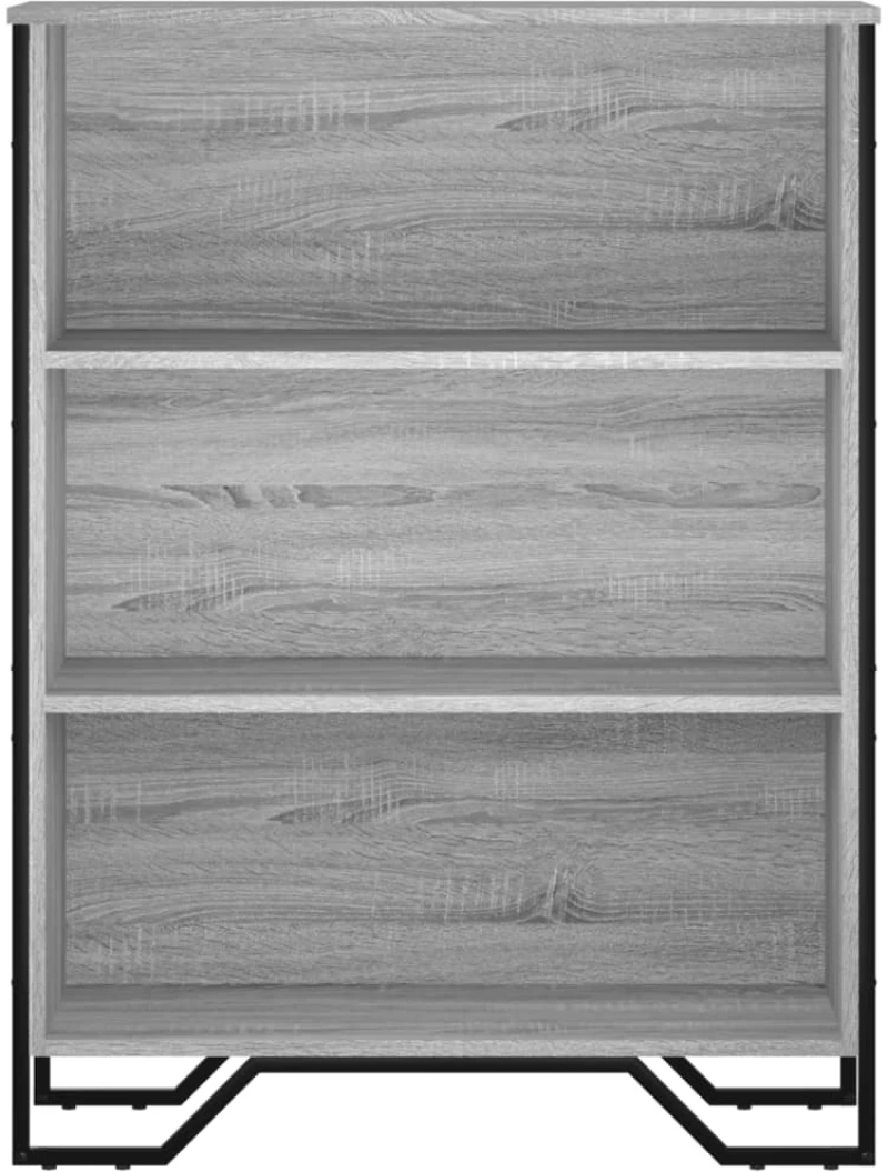 vidaXL Βιβλιοθήκη Γκρι Sonoma 80x31x106 εκ. από Επεξεργ. Ξύλο