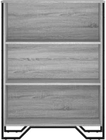 vidaXL Βιβλιοθήκη Γκρι Sonoma 80x31x106 εκ. από Επεξεργ. Ξύλο