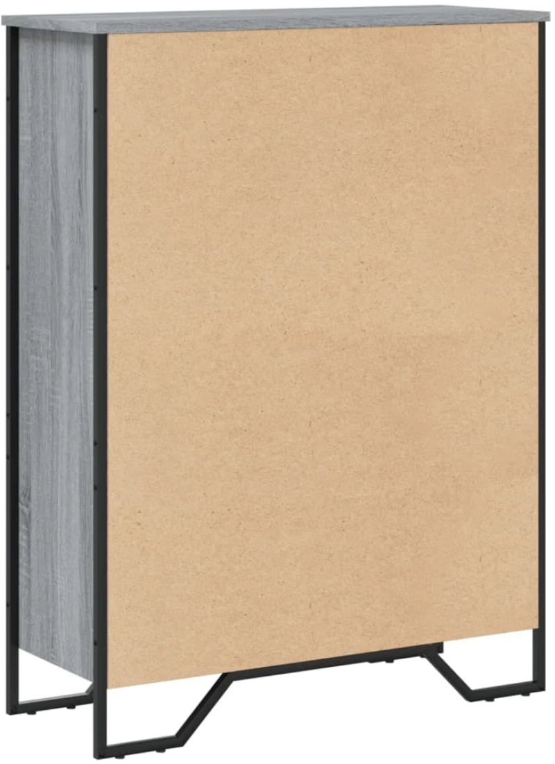 vidaXL Βιβλιοθήκη Γκρι Sonoma 80x31x106 εκ. από Επεξεργ. Ξύλο