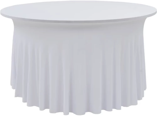 vidaXL Καλύμματα / Φούστες Τραπεζιού 2 τεμ. Λευκό 120 x 74 εκ.
