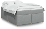 vidaXL Κρεβάτι Boxspring με Στρώμα Αν. Πράσινο 160x200εκ Υφασμάτινο