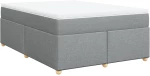 vidaXL Κρεβάτι Boxspring με Στρώμα Αν. Πράσινο 160x200εκ Υφασμάτινο