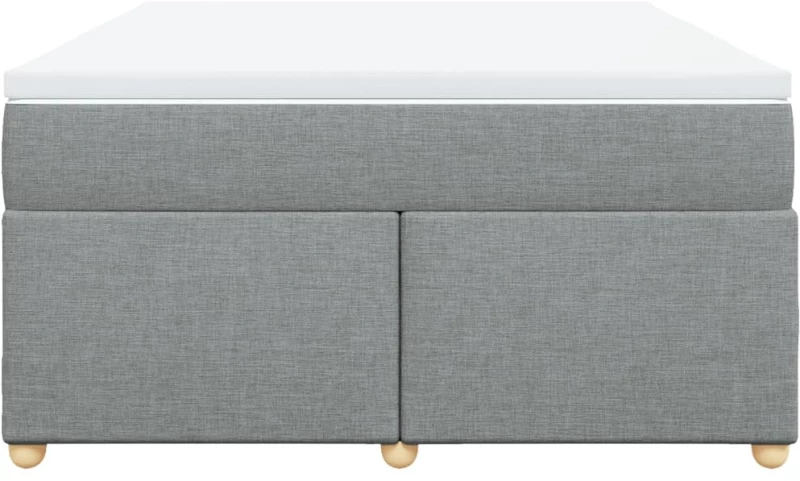 vidaXL Κρεβάτι Boxspring με Στρώμα Αν. Πράσινο 160x200εκ Υφασμάτινο