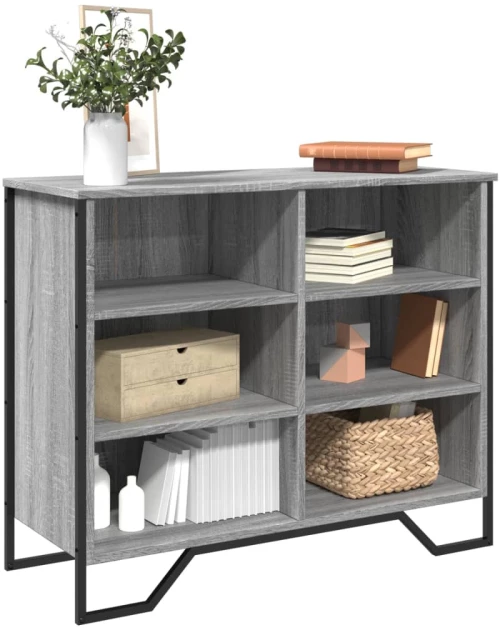 vidaXL Μπουφές Γκρι Sonoma 91x35,5x74,5 εκ. από Επεξεργασμένο Ξύλο