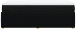 vidaXL Κρεβάτι Boxspring με Στρώμα Μαύρο 100 x 200 εκ. Υφασμάτινο