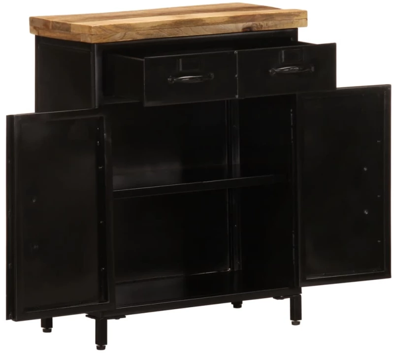 vidaXL Ντουλάπι 55 x 30 x 71 εκ. από Μασίφ Ξύλο Μάνγκο
