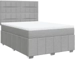 vidaXL Κρεβάτι Boxspring με Στρώμα Αν. Πράσινο 160x200εκ Υφασμάτινο