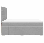 vidaXL Κρεβάτι Boxspring με Στρώμα Αν. Πράσινο 160x200εκ Υφασμάτινο