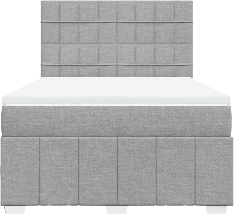 vidaXL Κρεβάτι Boxspring με Στρώμα Αν. Πράσινο 160x200εκ Υφασμάτινο