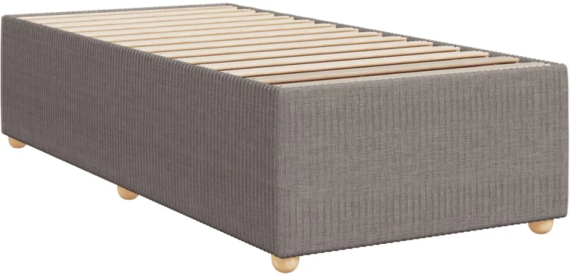 vidaXL Πλαίσιο Κρεβατιού Taupe 90x200 εκ. Υφασμάτινο