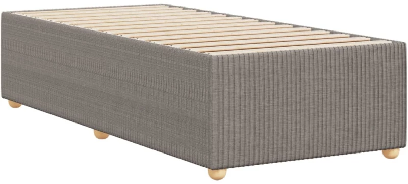vidaXL Πλαίσιο Κρεβατιού Taupe 90x200 εκ. Υφασμάτινο