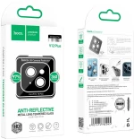 Προστασία Κάμερας Hoco 3D Metal V12 Plus για Apple iPhone 15 / iPhone 15 Plus Ροζ