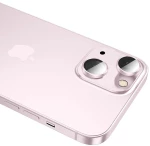 Προστασία Κάμερας Hoco 3D Metal V12 Plus για Apple iPhone 15 / iPhone 15 Plus Ροζ