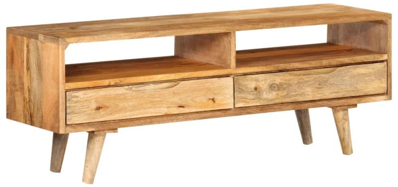 vidaXL Έπιπλο Τηλεόρασης 140 x 30 x 41 εκ. από Μασίφ Ξύλο Μάνγκο