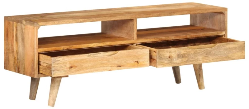 vidaXL Έπιπλο Τηλεόρασης 140 x 30 x 41 εκ. από Μασίφ Ξύλο Μάνγκο