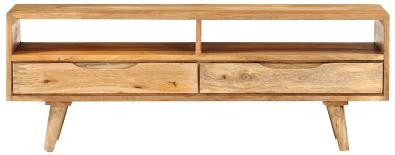 vidaXL Έπιπλο Τηλεόρασης 140 x 30 x 41 εκ. από Μασίφ Ξύλο Μάνγκο