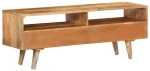 vidaXL Έπιπλο Τηλεόρασης 140 x 30 x 41 εκ. από Μασίφ Ξύλο Μάνγκο