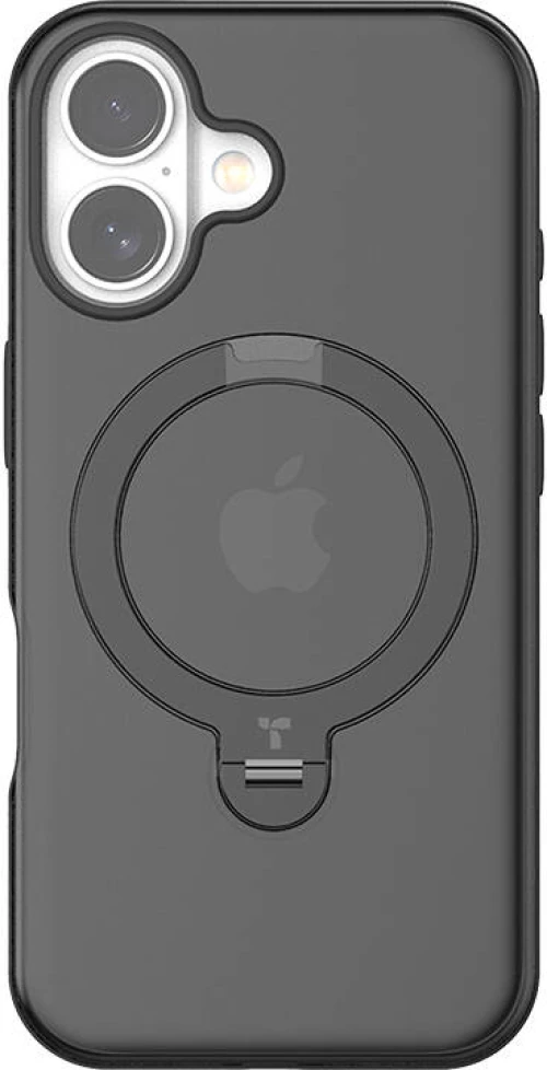 Torras Ostand Spin Case for iPhone 16 (Black)