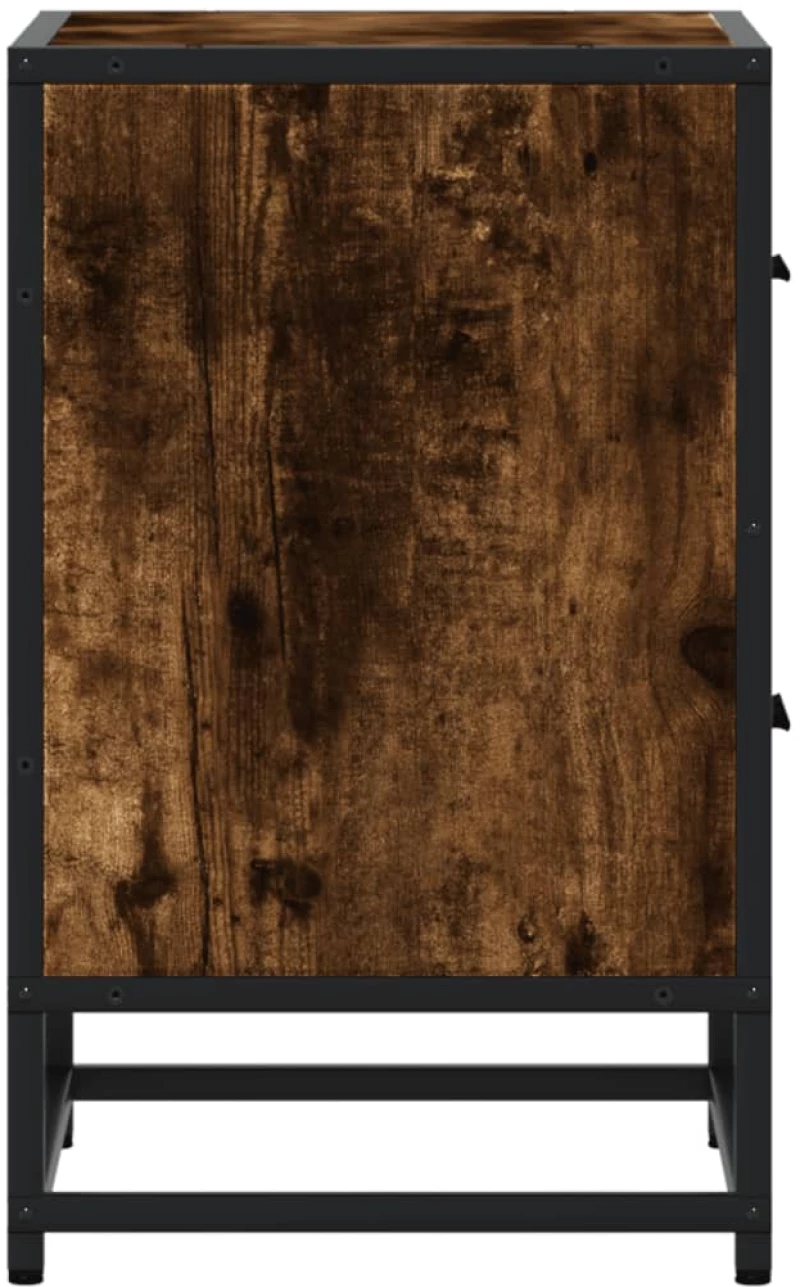 vidaXL Κομοδίνα Καπνιστή Δρυς 40x31x50 εκ. Επεξεργασμένο Ξύλο
