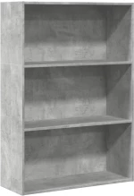 vidaXL Βιβλιοθήκη Γκρι Σκυροδέματος 80x30x114 εκ. Επεξεργ. Ξύλο