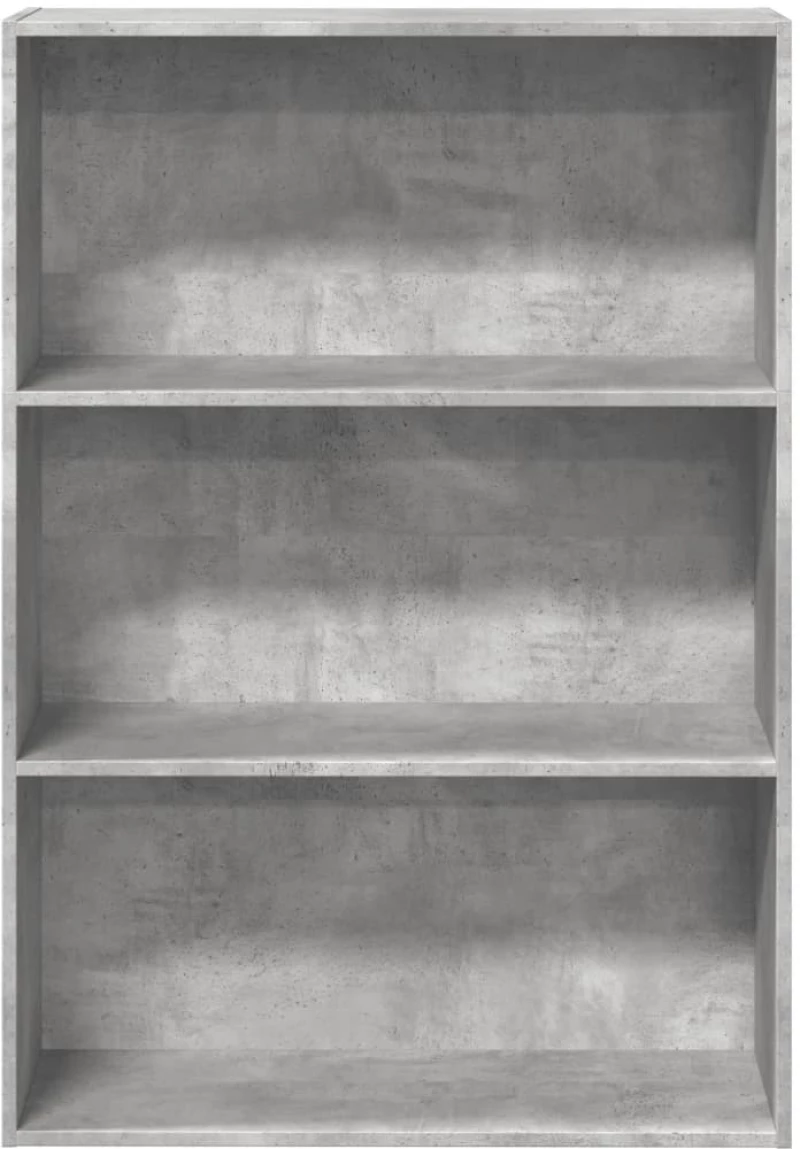 vidaXL Βιβλιοθήκη Γκρι Σκυροδέματος 80x30x114 εκ. Επεξεργ. Ξύλο