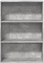 vidaXL Βιβλιοθήκη Γκρι Σκυροδέματος 80x30x114 εκ. Επεξεργ. Ξύλο