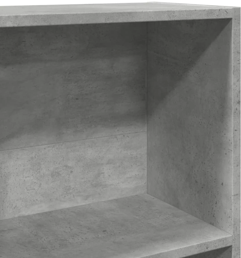 vidaXL Βιβλιοθήκη Γκρι Σκυροδέματος 80x30x114 εκ. Επεξεργ. Ξύλο
