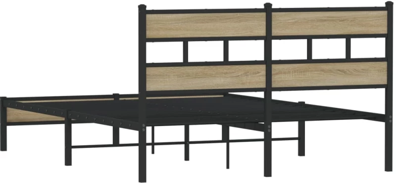 vidaXL Πλαίσιο Κρεβατιού Χωρ. Στρώμα Sonoma Δρυς 150x200εκ. Επ. Ξύλο