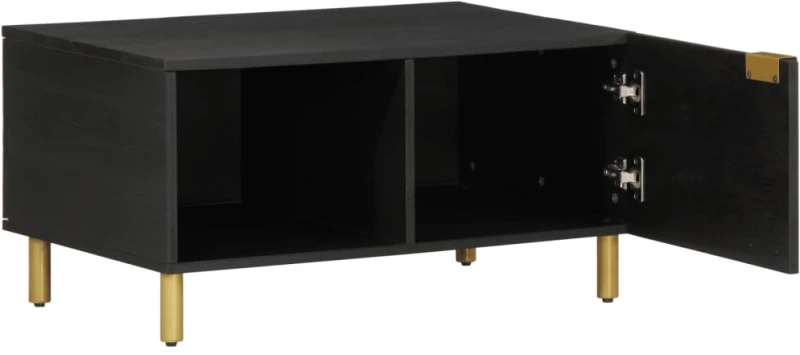 vidaXL Τραπεζάκι Σαλονιού Μαύρο 80x50x40 εκ. Επεξεργασμένο Ξύλο