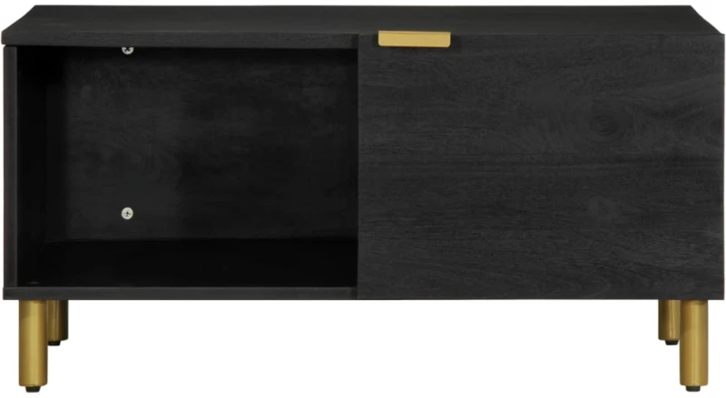 vidaXL Τραπεζάκι Σαλονιού Μαύρο 80x50x40 εκ. Επεξεργασμένο Ξύλο