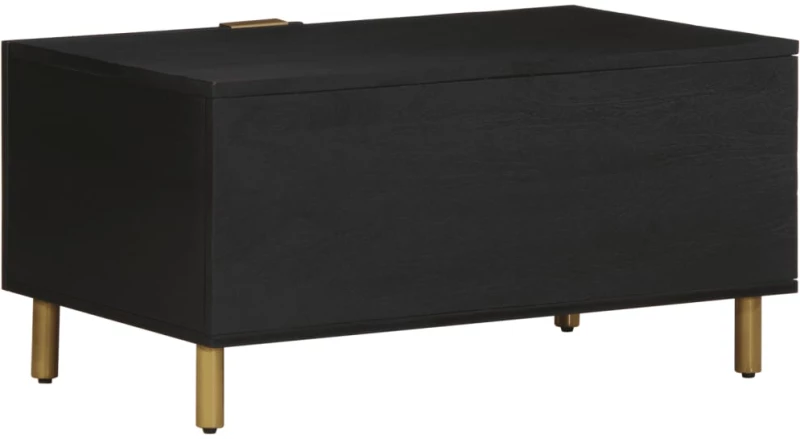 vidaXL Τραπεζάκι Σαλονιού Μαύρο 80x50x40 εκ. Επεξεργασμένο Ξύλο