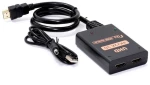 POWERTECH HDMI splitter CAB-H173, 1-in σε 2-out, 4K/30Hz, HDR/HDCP, μαύρο