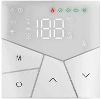Smart θερμοστάτης χώρου BHT-15GBLW, πετρελαίου, WiFi, λευκός