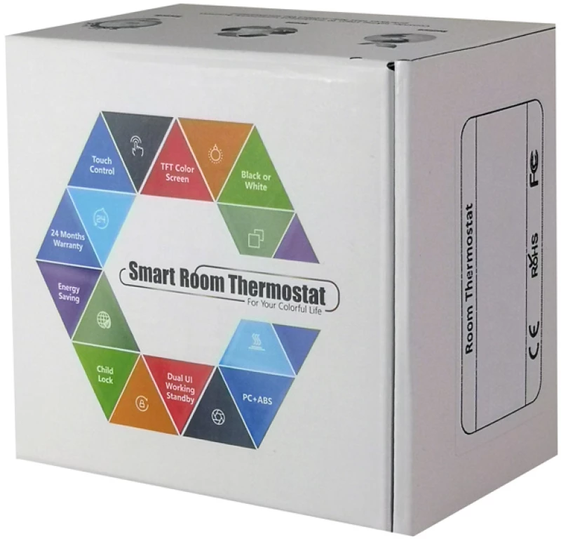 Smart θερμοστάτης χώρου BHT-15GBLW, πετρελαίου, WiFi, λευκός